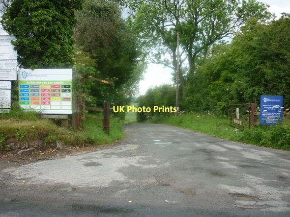 Photo 6"x4" The entrance to Cockerhill Lane Recycle Centre Beadlam c2011