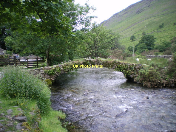 Photo 6"x4" Packhorse bridge over the Mosedale Beck Wasdale Head\/NY1808 c2011