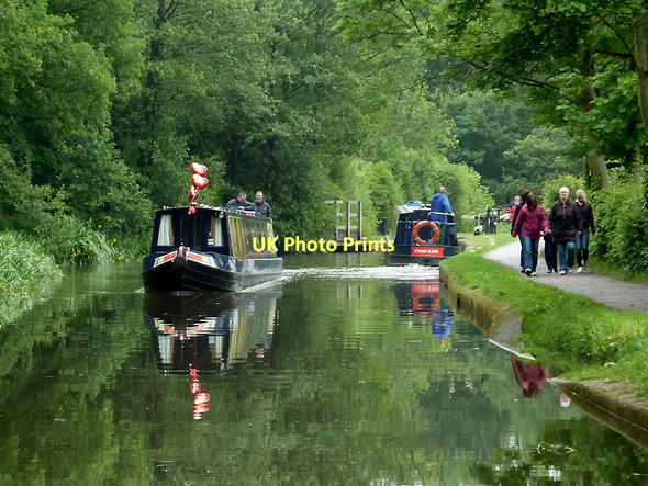 Photo 6"x4" Approaching Trentham Lock, Staffordshire Barlaston c2011