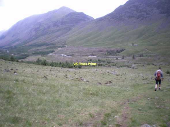 Photo 6"x4" Upper Ennerdale, descending the Black Sail Pass path Wasdale Head\/NY1808 c2011