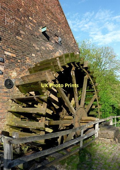 Photo 6"x4" Mill wheel at Cheddleton Flint Mill, Staffordshire Cheddleton c2011