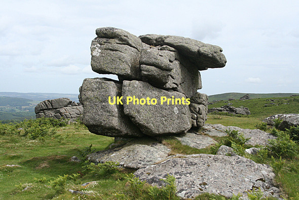 Photo 6"x4" Manaton: rock formation Water\/SX7580 c2011
