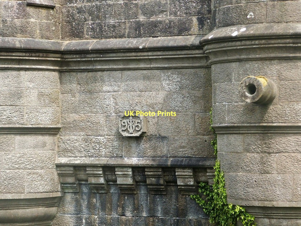 Photo 6"x4" Date stone on Overtoun Bridge Dumbarton c2011