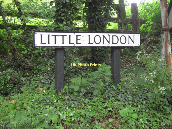 Photo 6"x4" Street sign: Little London Albury Heath c2009
