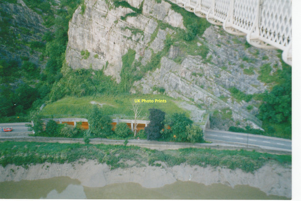 Photo 6"x4" Avalanche shelter over the Portway in the Avon Gorge Clifton\/ST5673 c2002