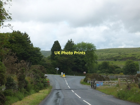 Photo 6"x4" Road junction at Two Bridges Two Bridges\/SX6075 c2011