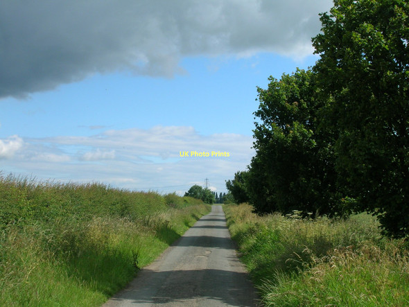 Photo 6"x4" Ings Lane heading north Hensall c2011