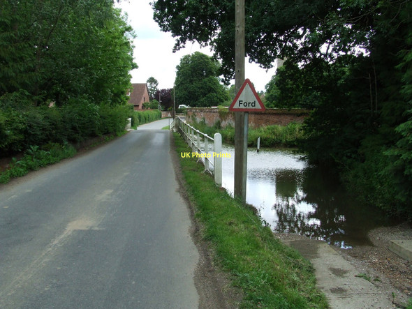 Photo 6"x4" Ford And Bridge Great Thurlow c2011