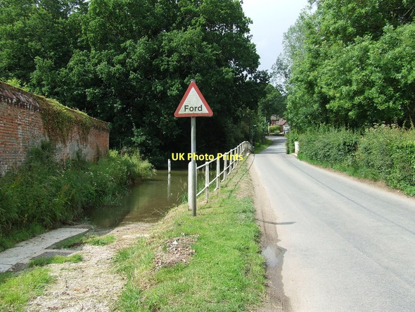 Photo 6"x4" Bridge And Ford Great Thurlow c2011