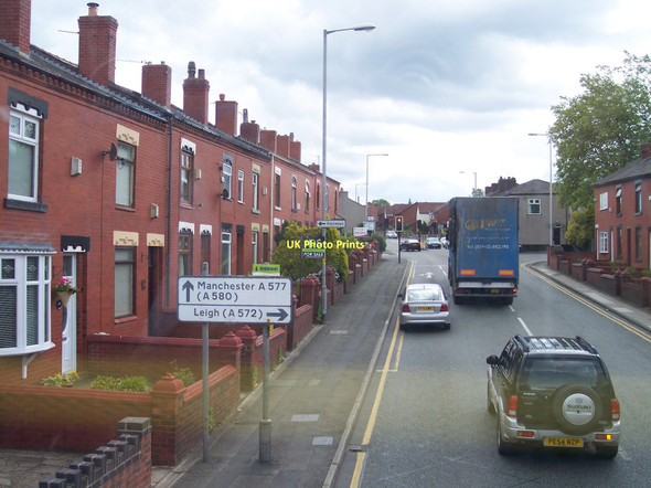 Photo 6"x4" Road junction on Manchester Road Tyldesley Tyldesley c2011