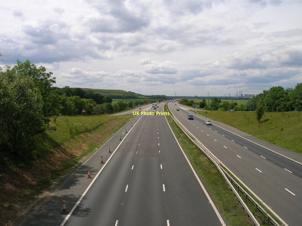 Photo 6"x4" M62 westbound Whitley Bridge c2011