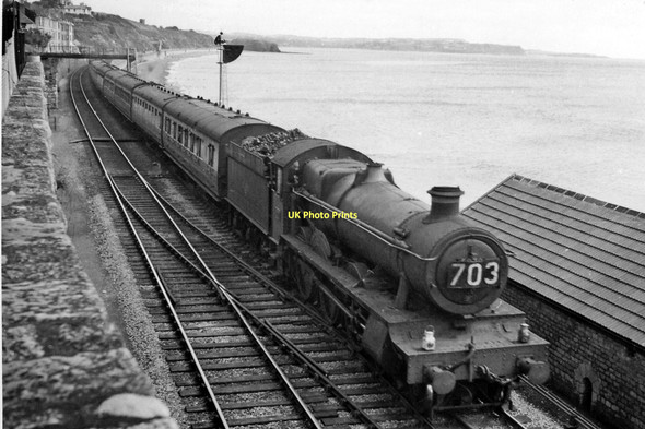 Photo 6"x4" Down holiday express approaching Dawlish Dawlish c1958