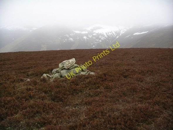 Photo 6"x4" Summit cairn, Canada Hill Cademuir c2006