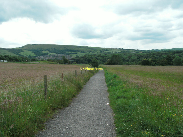 Photo 6"x4" Path leading to Dinting Vale from Hadfield Glossop c2011