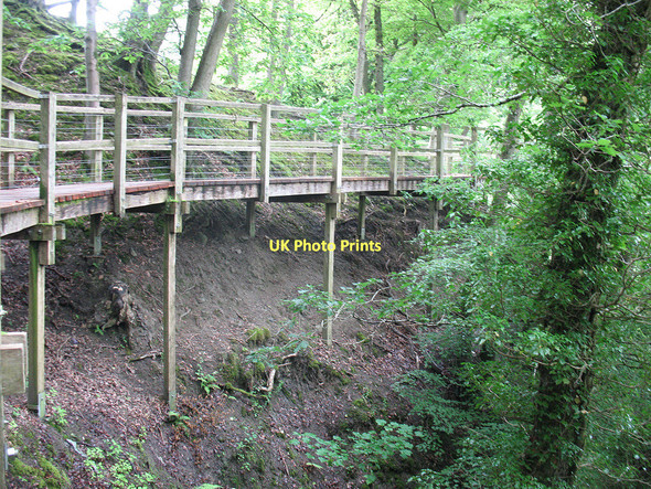 Photo 6"x4" Boardwalk around a promontory at Briery Keswick\/NY2623 c2011