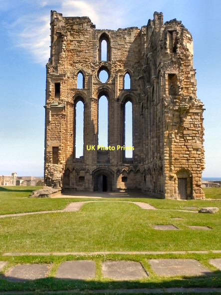 Photo 6"x4" Tynemouth Priory Church, East Wall Tynemouth c2011