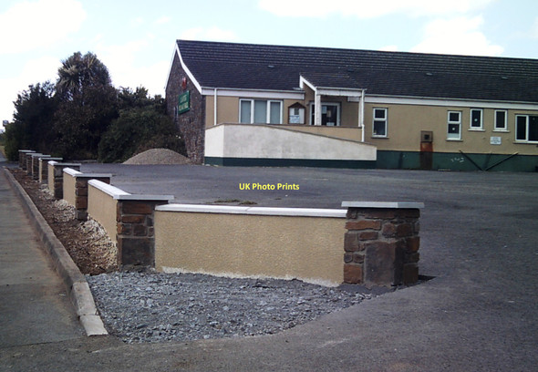 Photo 6"x4" New Wall at Llanteg Hall Llanteg c2011