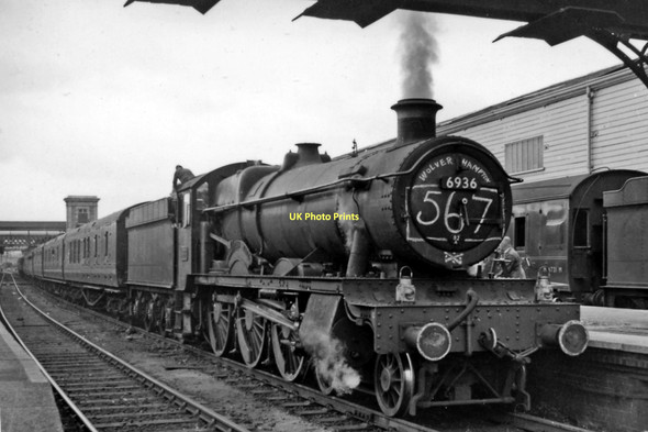 Photo 6"x4" Paignton - Wolverhampton express at Exeter St David's Exeter c1958