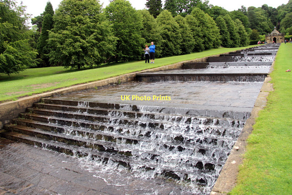 Photo 6"x4" Cascade, Chatsworth House, Derbyshire Edensor c2011