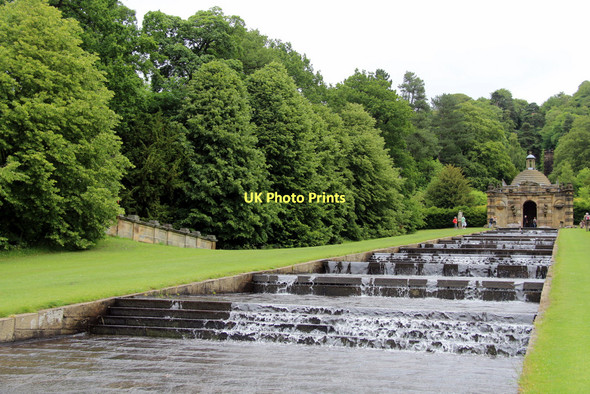 Photo 6"x4" Cascade, Chatsworth House, Derbyshire Edensor c2011