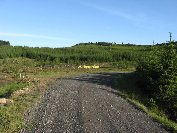 Photo 6"x4" Echo Crags from the south-east Catcleugh c2011
