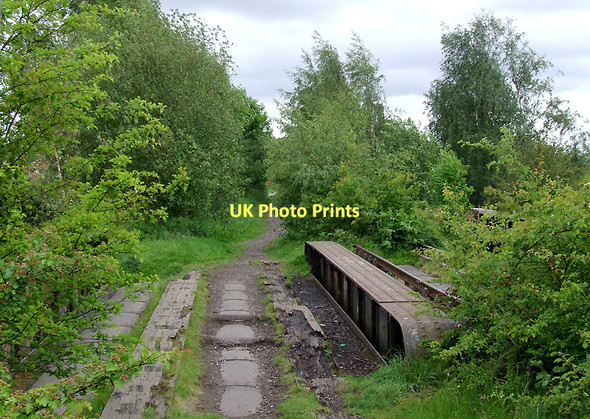 Photo 6"x4" Disused railway north of Bucknall, Stoke-on-Trent Abbey Hulton c2011