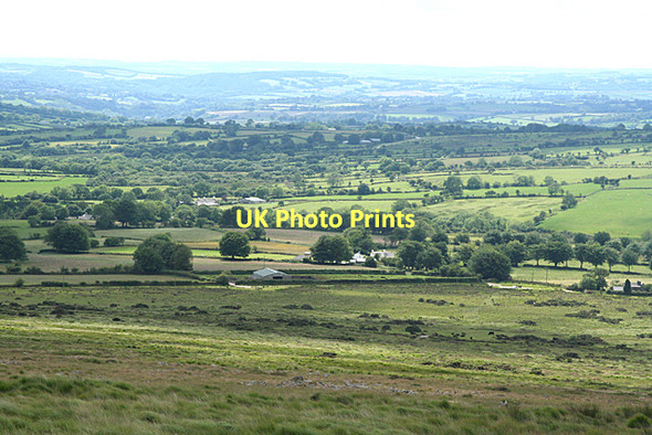 Photo 6"x4" Mary Tavy: south west from Nattor Down Lydford c2011
