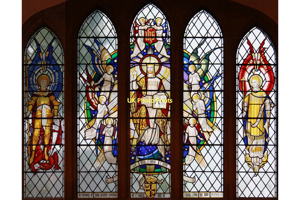 Photo 6"x4" St Michael & All Angels, Jarvis Brook - Stained glass window Crowborough\/TQ5130 c2011