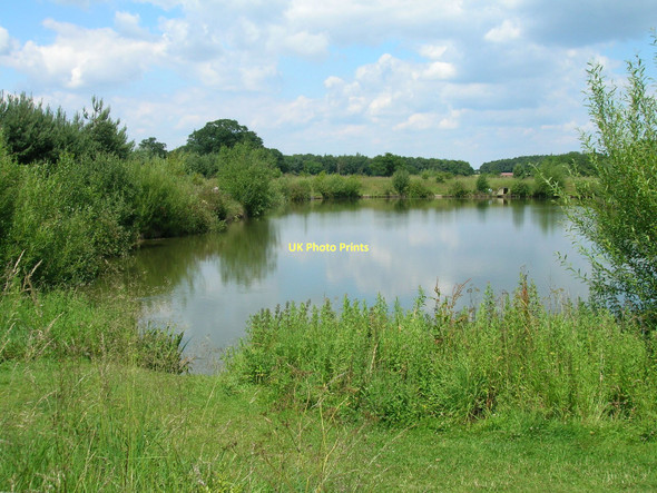 Photo 6"x4" Fishing lake, Rising Sun Farm Tholthorpe c2011
