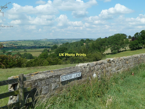Photo 6"x4" Kirkby Lane and view west Kearby Town End c2011