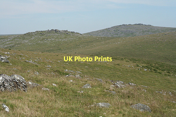 Photo 6"x4" Peter Tavy: Roos Tor from Cox Tor Merrivale\/SX5475 c2011