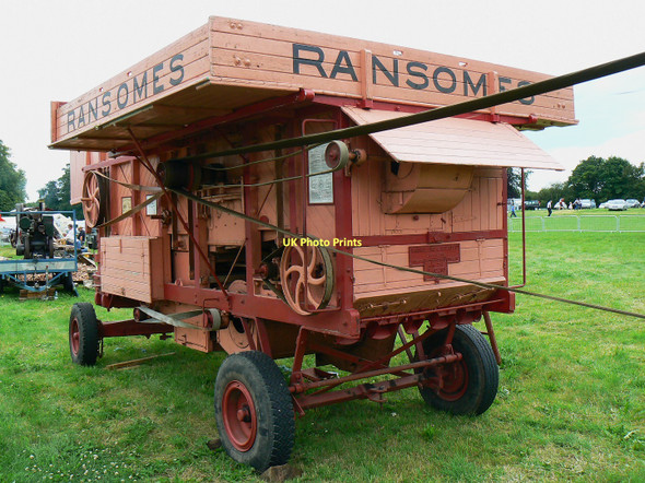 Photo 6"x4" Ransome Threshing machine, Cirencester Park, Gloucestershire Cirencester c2011