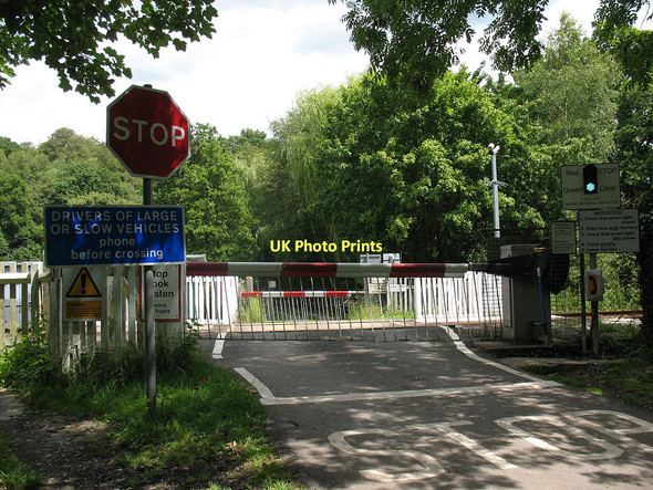 Photo 6"x4" Level crossing at Forge Farm Birchden c2011
