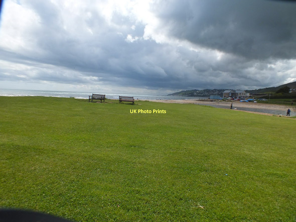 Photo 6"x4" Charmouth sea front, Dorset Lyme Regis c2011