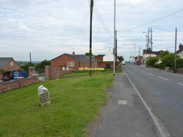 Photo 6"x4" The Werrington milepost in its setting Werrington\/SJ9447 c2011