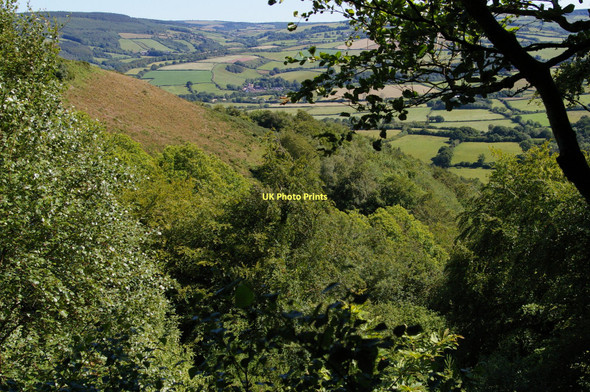 Photo 6"x4" Wootton Common: view down combe off the hill Cowbridge\/SS9542 c2011