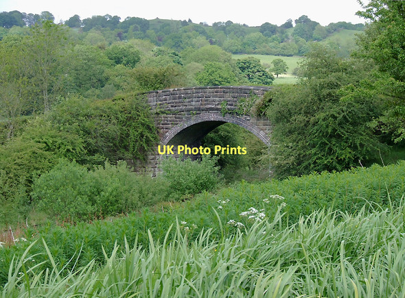 Photo 6"x4" Railway bridge east of Denford, Staffordshire Denford\/SJ9553 c2011