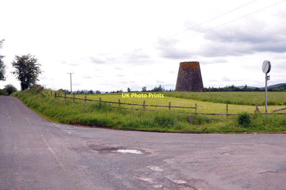 Photo 6"x4" Windmill remains and road junction near Duncow Auchencairn\/NX9784 c2011