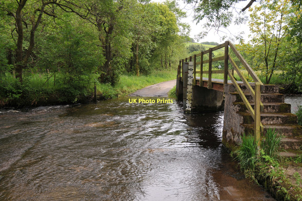 Photo 6"x4" Ford and footbridge near Midrig Irongray c2011
