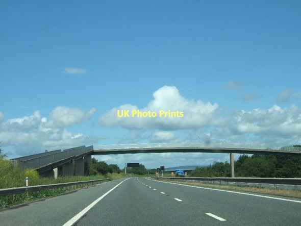 Photo 6"x4" Foot- and cycle-bridge over M49 at Severn Beach Severn Beach c2011