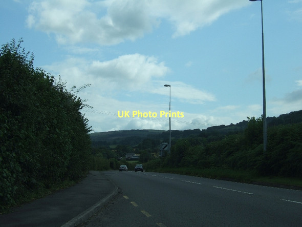 Photo 6"x4" A4042 south of Llanellen Beili-glas c2011