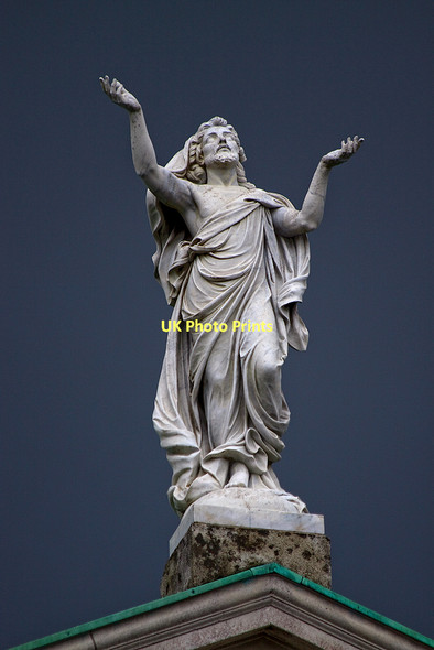 Photo 6"x4" Statue on St Peter & St Paul's church, Athlone (detail) Athlone c2011
