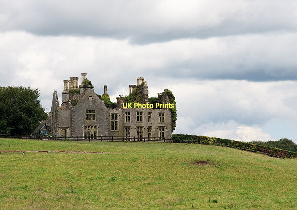 Photo 6"x4" Abandoned mansion, Durrow - Knocknatrina House (1) Durrow c2011