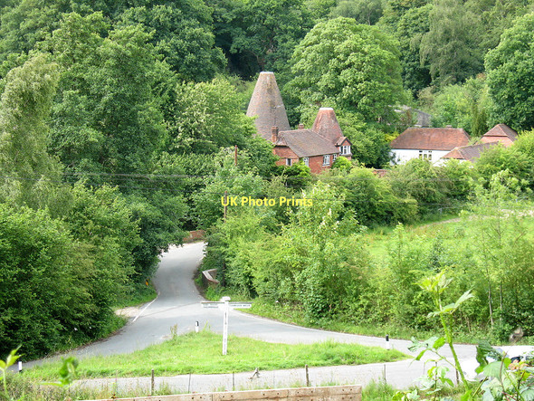 Photo 6"x4" Road junction at High Rocks Ramslye c2011