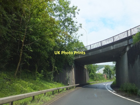 Photo 6"x4" Bridge within complex junction Taffs Well c2011