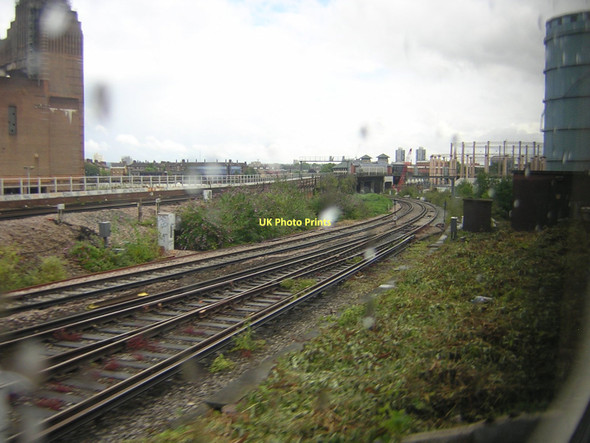 Photo 6"x4" Railways at Battersea, from the train Westminster c2011