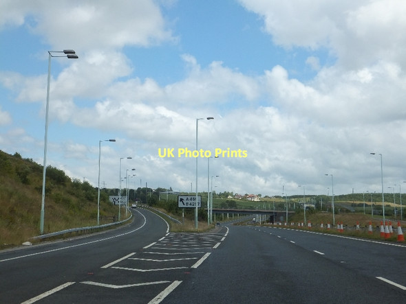 Photo 6"x4" Junction of A465 and A469 Rhymney\/Rhymni c2011