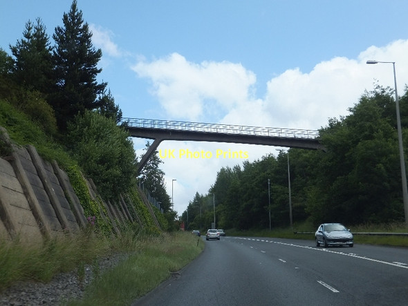 Photo 6"x4" Elevated foot- and cycle- bridge over A465 Brynmawr\/SO1811 c2011