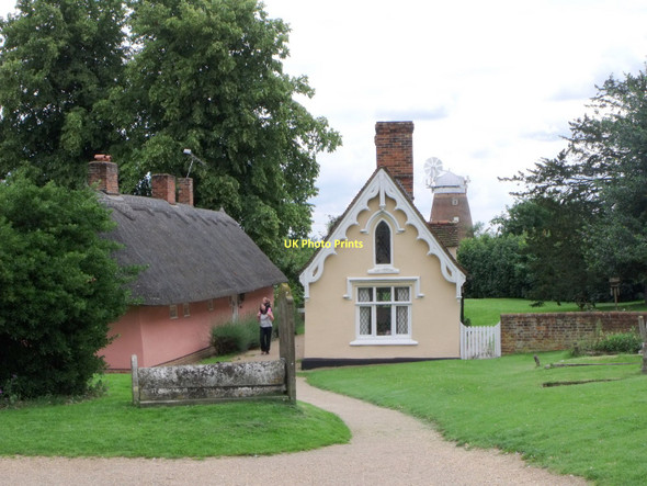 Photo 6"x4" Thaxted Almshouses Cutlers Green c2011