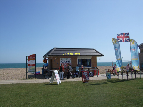 Photo 6"x4" Beach Green Cafe - Lancing Lancing c2011